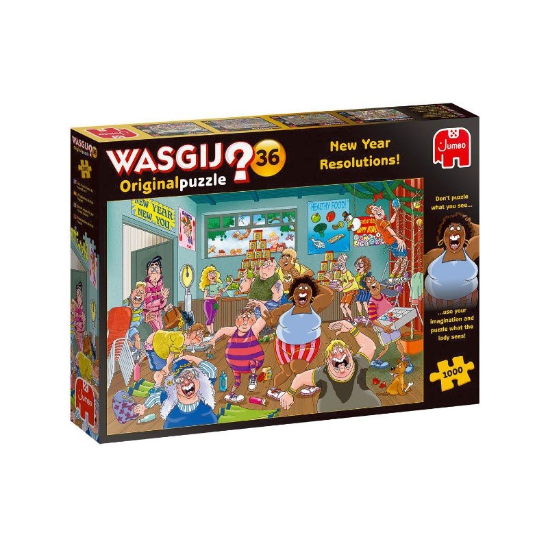 Jumbo Wasgij Original 36 - Bonnes intentions ! 1000 résolutions du Nouvel An