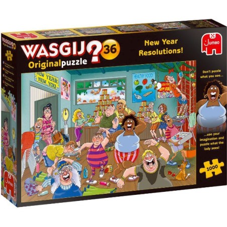 Jumbo Wasgij Original 36 - Bonnes intentions ! 1000 résolutions du Nouvel An