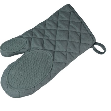 Gant de cuisine avec grip en silicone 30x18cm gris