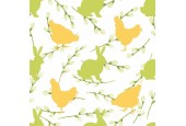 Serviettes Duni Lapins & Poules 33x33cm