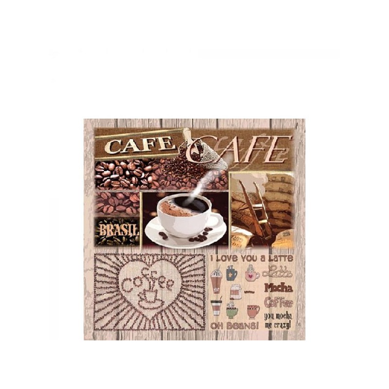 Ambiente Servetten 33x33cm Coffee Variations 20 stuks