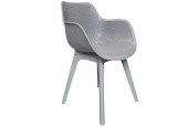 Chaise de jardin Jasper plastique gris foncé