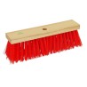 Balai de rue rouge fibre synthétique FSC largeur 41 cm