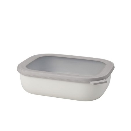 Mepal Multibowl cirqula rectangulaire 2000ml - blanc nordique 24,9x19,8,7cm