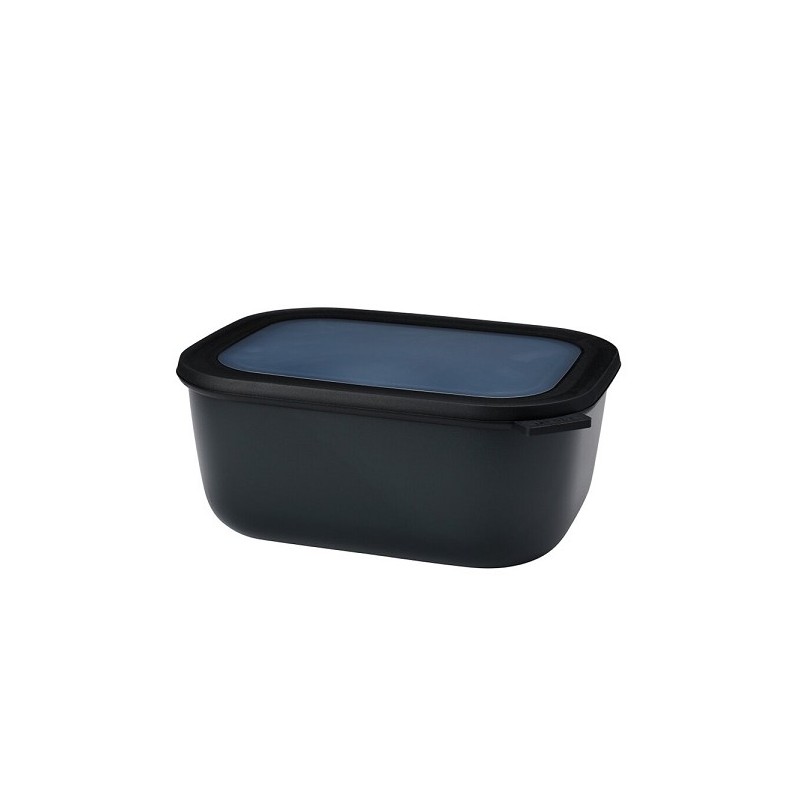 Mepal Multibowl cirqula rectangulaire 3000ml - nordique noir 24,9x19,8x10,4cm