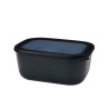 Mepal Multikom cirqula rechthoekig 3000ml - nordic black 24,9x19,8x10,4cm