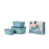 Mepal set cirqula rectangulaire 3 pièces (750+1500+3000ml) - vert nordique