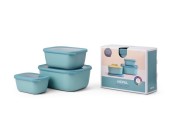 Mepal set cirqula rectangulaire 3 pièces (750+1500+3000ml) - vert nordique