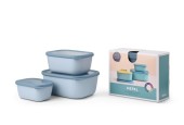 Mepal set cirqula rectangulaire 3 pièces (750+1500+3000ml) - bleu nordique