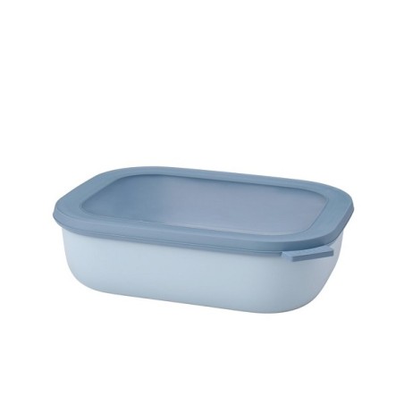 Mepal Multibowl cirqula rectangulaire 2000ml - bleu nordique 24,9x19,8,7cm