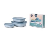 Mepal set cirqula rechthoekig 3-dlg (500+1000+2000ml) - nordic blue