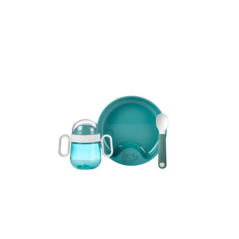 Mepal set babyservies mio 3-delig - deep turquoise