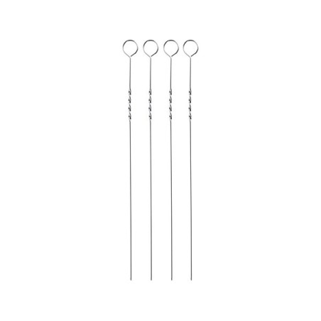Stylos barbecue 38cm lot de 4 pièces en métal