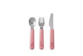 Mepal kinderbestekset mio 3-delig - deep pink