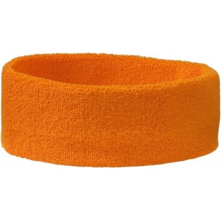 bandeau orange en tissu éponge
