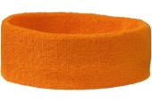bandeau orange en tissu éponge
