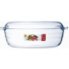 Bol Arcuisine avec couvercle verre ovale 3L
