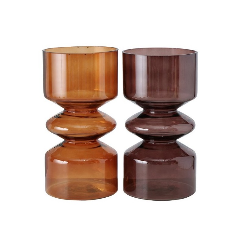 Vaas Nelika gelakt glas Ø14xH26cm