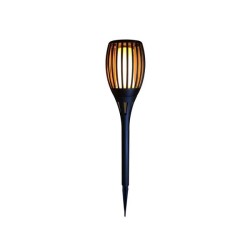 pTorche de jardin solaire LED Lumineo effet flamme 58cmbr/p