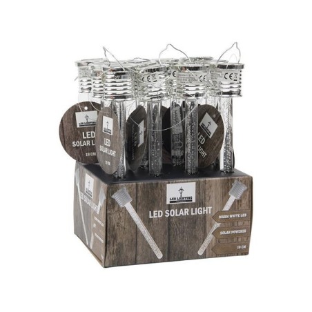 Suspension solaire acrylique 19cm LED chaude