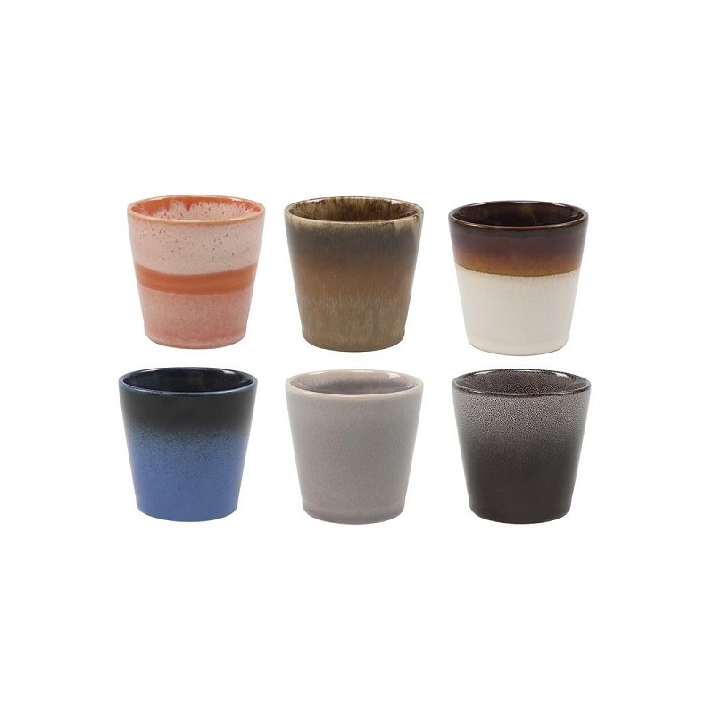Koffiemok Earth 7,5cm 200ml per doos a 6 stuks