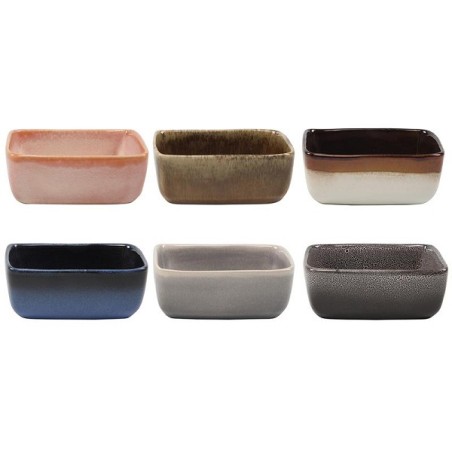 Plat 'Terre' boîte de 6 pièces 10,5x8x4cm