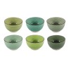 Plat Vert boite de 6 pièces Ø14x9cm