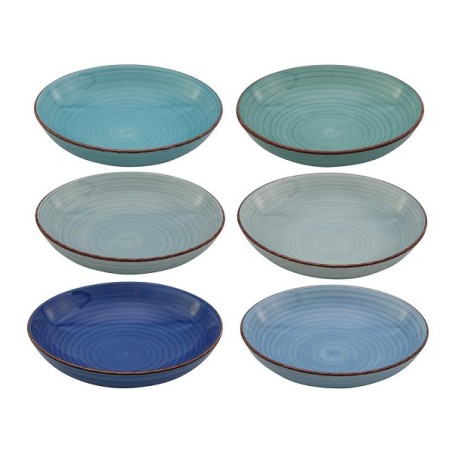 Schaal Blue doos a 6 stuks Ø23x6cm