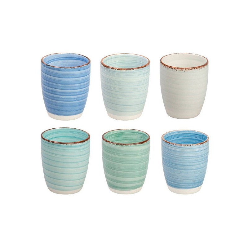 Koffiemok senseo Blue doos a 6 stuks 160ml