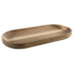 pAssiette bois d'acacia 25x12x2cmbr/p
