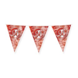 Drapeau de fête Paperdreams - 40 ans de mariage