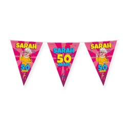 Drapeau de fête Paperdreams - Dessin animé Sarah