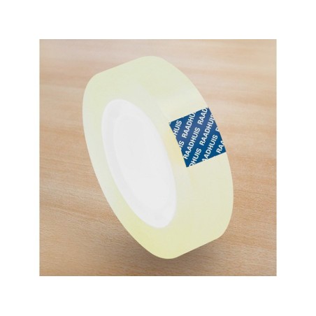 Ruban adhésif Raadhuis transparent 12mmx33m 12 rouleaux