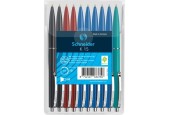 Schneider Balpen K15 assorti kleuren blister a 10 stuks