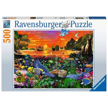 Ravensburger Puzzel Schildpad in het rif 500 stukjes