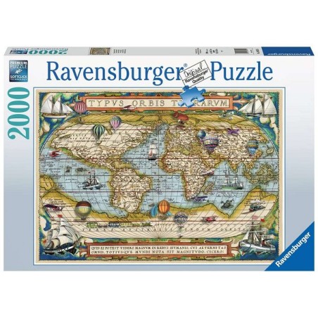 Ravensburger Puzzle Autour du monde, puzzle carte du monde 2000 pièces