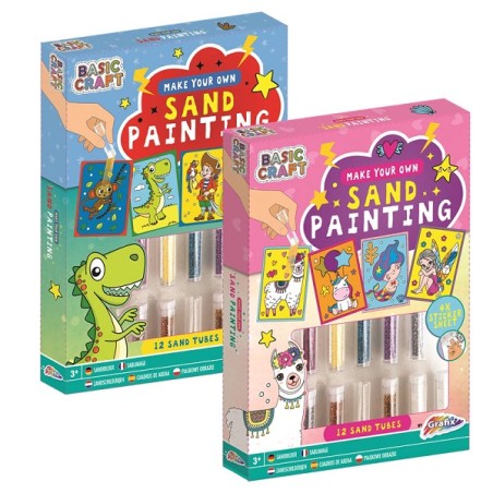 Set d'autocollants Grafix Sand (4 feuilles + 12 tubes de sable)