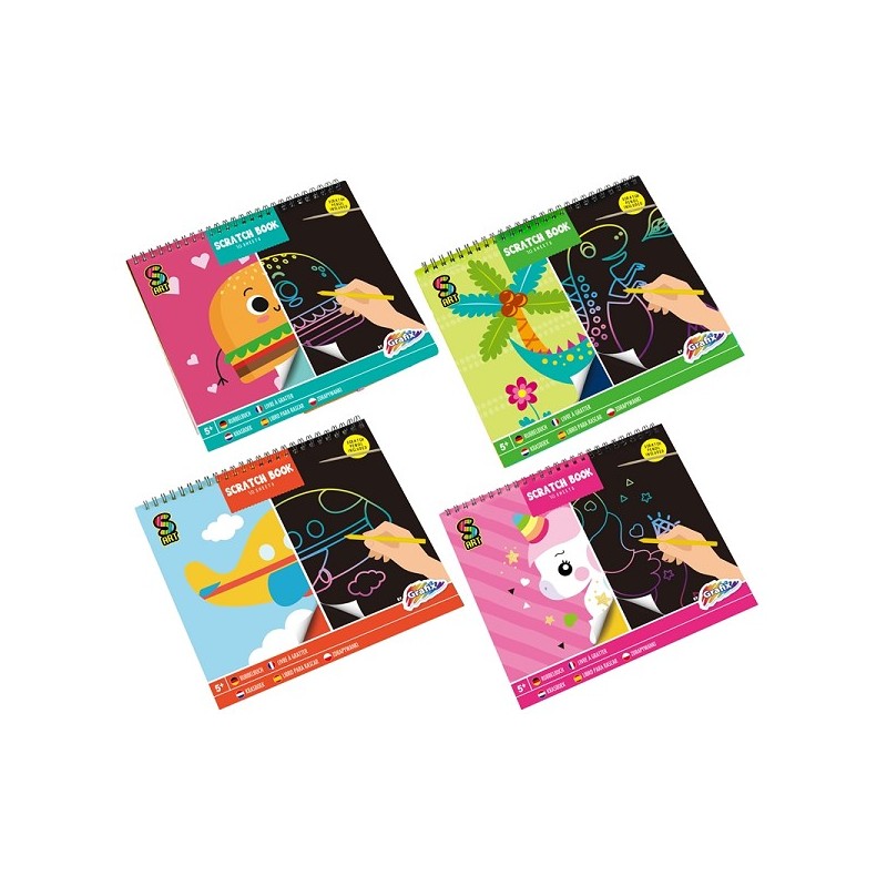 Grafix Scratch Book 10 feuilles + stylo