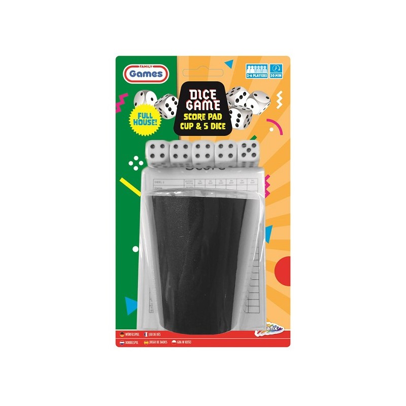 Jeu de dés Grafix avec coupe à dés