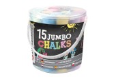 Grafix Emmer met 15 stuks stoepkrijt Ø11x11cm