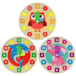 Grafix Ma première horloge en bois Ø20cm