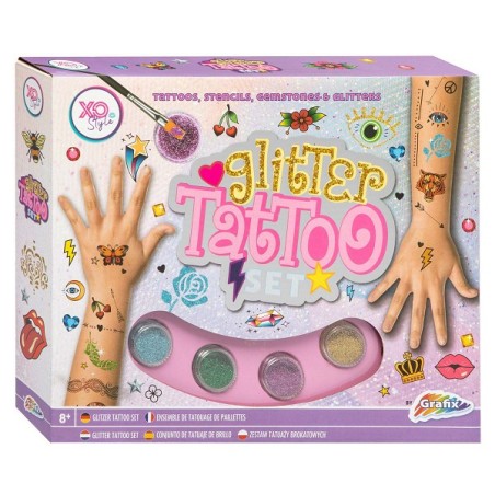 Ensemble de tatouages à paillettes Grafix