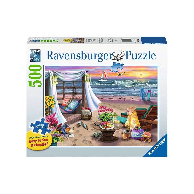 Ravensburger puzzle Cabana Retreat nuit à la plage 500 pièces