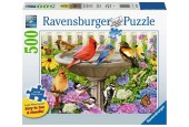 Puzzle Ravensburger Au bain d'oiseaux 500 pièces