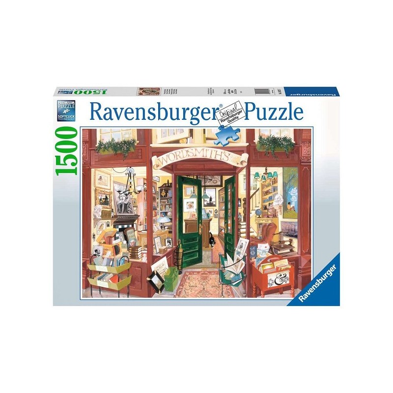 Ravensburger puzzel Wordsmith's Bookshop 1500 stukjes