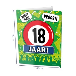 Paperdreams Window signs - 18 jaar 60x45cm