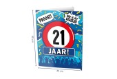 Paperdreams Window signs - 21 jaar 60x45cm