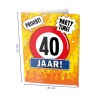 Paperdreams Window signs - 40 jaar 60x45cm