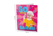 Paperdreams Window signs - Sarah 50 jaar 60x45cm
