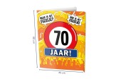 Paperdreams Window signs - 70 jaar 60x45cm
